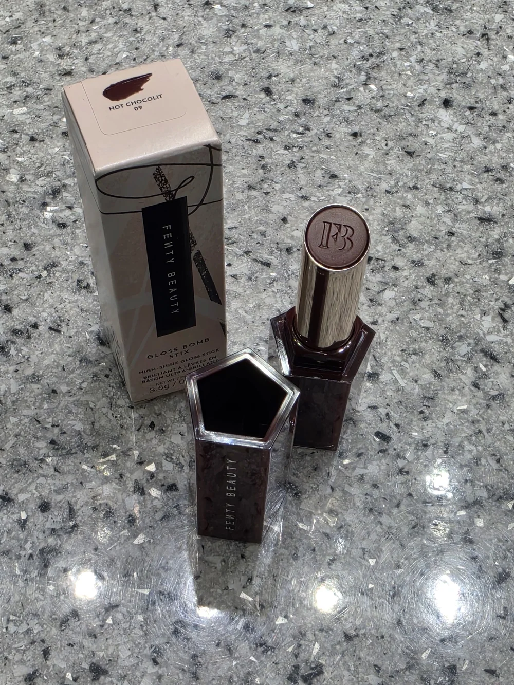 Fenty Beauty Lipstick — Hot Chocolit Deep Brown